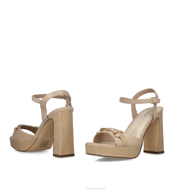 octanen vrouwen Menbur 0RLN2596 beige sandalen