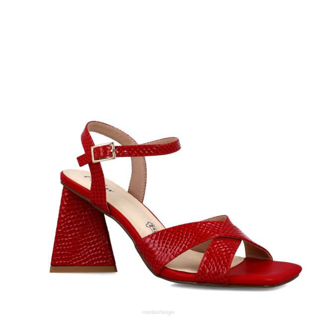 octanen vrouwen Menbur 0RLN2768 rood sandalen