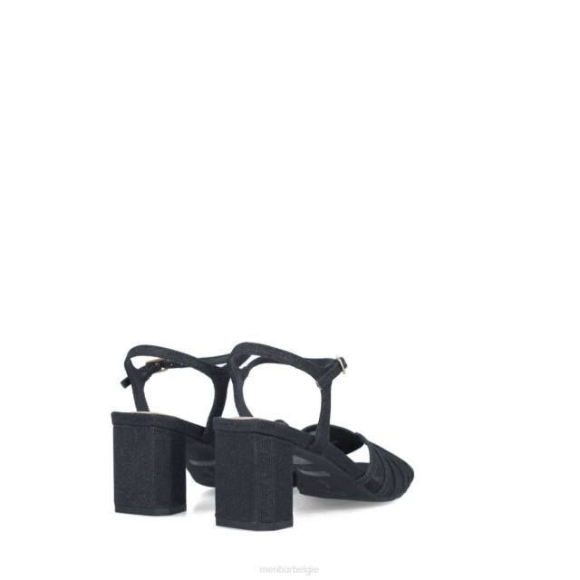 pollux vrouwen Menbur 0RLN127 zwart sandalen