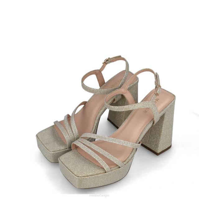 pollux vrouwen Menbur 0RLN84 goud sandalen