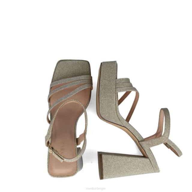 pollux vrouwen Menbur 0RLN84 goud sandalen