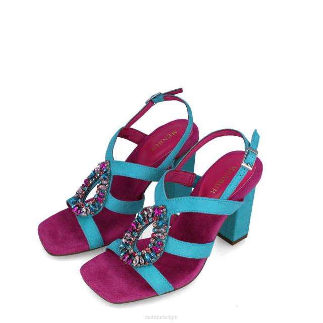 sagittae vrouwen Menbur 0RLN2893 azul medio sandalen