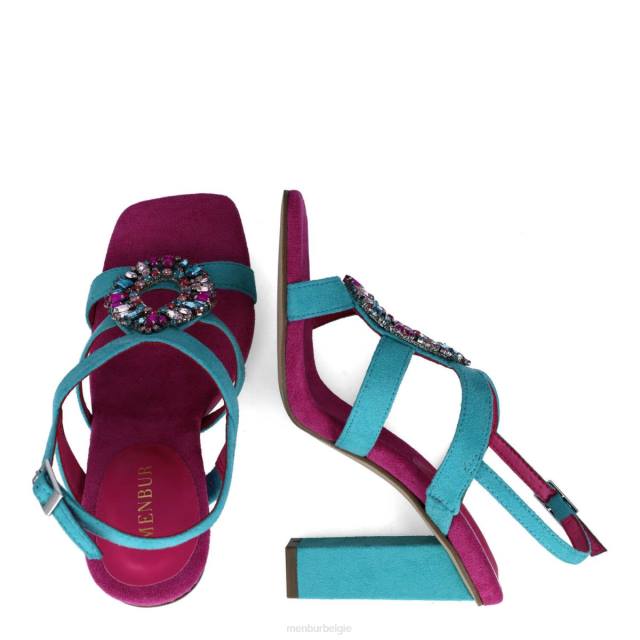 sagittae vrouwen Menbur 0RLN2893 azul medio sandalen