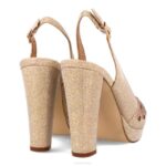 kanaal vrouwen Menbur 0RLN4110 beige hoge hakken - Image 4