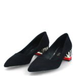 linduno vrouwen Menbur 0RLN378 zwart casual chique schoen - Image 3